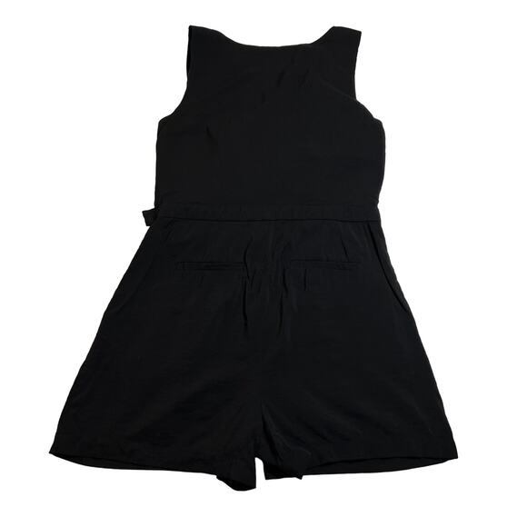 Ann Taylor LOFT Sleeveless V-Neck Surplice Romper Size 4 Neutral Minimalist - Picture 2 of 14